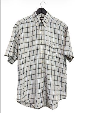 Nautica Men's 100% Linen Casual Short-Sleeve Button-Down Shirt